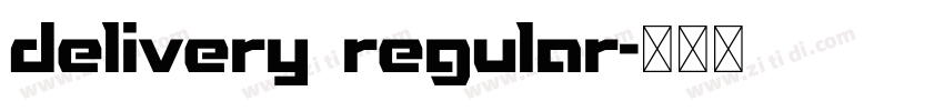 delivery regular字体转换